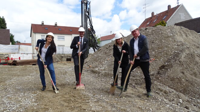 Offizieller Spatenstich für die UNIKLINIK APARTMENTS.Markgrafenstraße 67