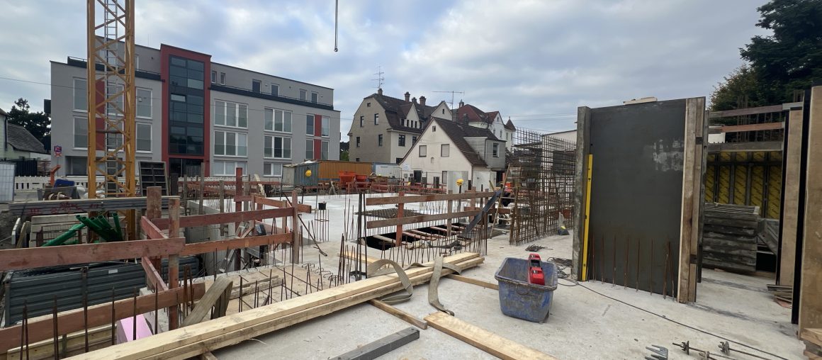 Rohbau Untergeschoss UNIKLINIK APARTMENTS.Markgrafenstraße 50 fertiggestellt